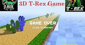 Create a 3D T-Rex Game | Coding for kids | Hour of code | 3D T-Rex Step 6 to 10 | Dinosaur Game
