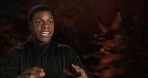 Star Wars: The Last Jedi: John Boyega "Finn" Behind the Scenes Official Movie Interview | ScreenSlam