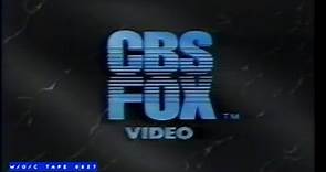 CBS Fox Video Logo - 1985