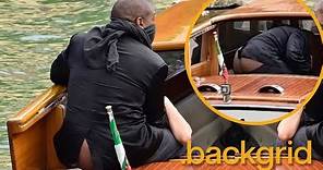Kanye West and Bianca Censori enjoy a boat ride of love in Italy.