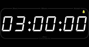 3 Hour - TIMER & ALARM - 1080p - COUNTDOWN