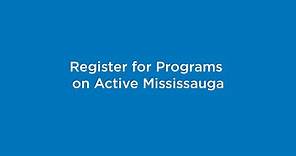 Register for Programs on Active Mississauga