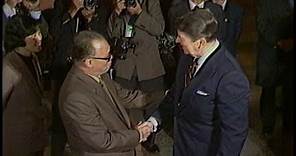 President Reagan Meeting Premier Zhao in Beijing, China on April 27, 1984