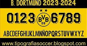 Tipografía Borussia Dortmund 23-24 FREE DOWNLOAD
