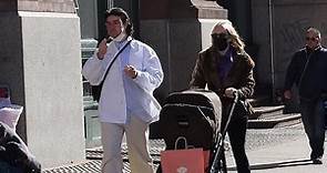 Chloe Sevigny pushes stroller with her husband Sinisa Mackovic