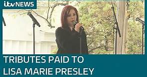 Priscilla Presley pays emotional tribute to daughter Lisa Marie at Graceland Memorial | ITV News