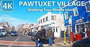 [4K] WARWICK, RI - Walking Tour of Pawtuxet Village in Warwick, Rhode Island - New England Travel