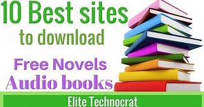 10 Best sites to download novels and books for free