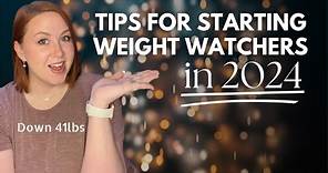 Tips for starting Weight Watchers in 2024
