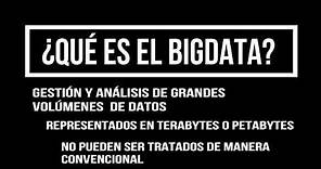Introducción al Big Data #1: ¿Qué es el BigData?
