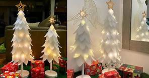 How to Make White Christmas tree | DIY White Christmas Tree
