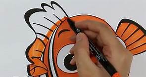 Aprende colores con la página de Nemo Coloring para niños 💜Mariposita