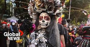 Day of the Dead celebrations: "La Catrina" skeletons parade through Mexico City