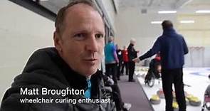 Matt Broughton wheelchair curling enthusiast