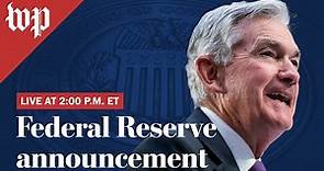 Federal Reserve Chair Jerome Powell addresses interest rates - 3/22 (FULL LIVE STREAM)