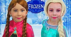 Alice as Princess Elsa and Anna | Stories for girls - Compilation video