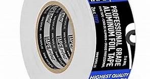 Professional Grade Aluminum Foil Tape - 2 Inch by 210 Feet (70 Yards) 3.6 Mil - High Temperature Tape - Perfect for HVAC, Sealing & Patching, Hot & Cold Air Ducts, Metal Repair, More!