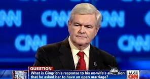 Newt Gingrich Ex: Newt Wanted 'Open Marriage'
