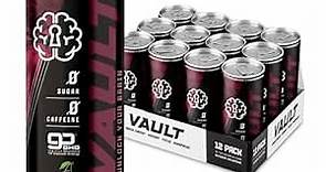 VAULT Caffeine Free Brain Energy Drink – Nootropic for Mental Focus Sharpness Memory and Reaction Time – No Crash or Jitters – Sugar Free – 12 Fl Oz (Pack of 12) – Tart Cherry Flavor