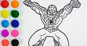 Cómo Dibujar Spiderman - Arte y Color Para Niños - How To Draw Spiderman /FunKeep