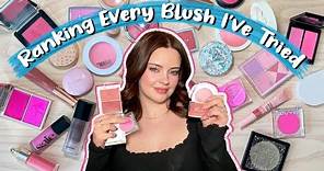 Ranking *EVERY* Blush I've Tried!! | Julia Adams