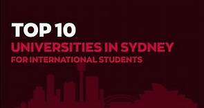 Top 10 Universities in Sydney for International Students