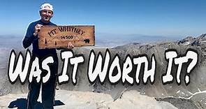 A Frightening Lesson | My Journey To Mount Whitney