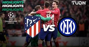 HIGHLIGHTS | Atl Madrid (3)2-1(2) Inter | UEFA Champions League 2023/24 - 8vos | TUDN
