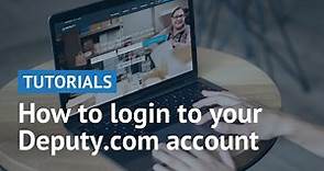 How to Login to Your Deputy.com Account