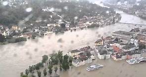 Hochwasser in Passau und Umgebung aus der Luft - Montag, 3. Juni 2013, PNP.de