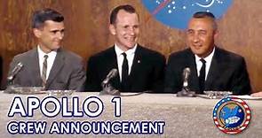 Apollo 1 Crew Announcement - Complete, two camera edit - March 1966