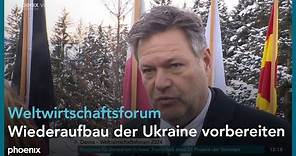 Robert Habeck zum Weltwirtschaftsforum in Davos am 16.01.24