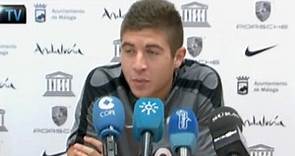 Portillo, deseoso de hacer goles con el Málaga