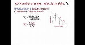 Molecular Weight of Polymers