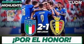 Highlights | Italia 2-1 Bélgica | UEFA Nations League 2021 - 3er lugar | TUDN