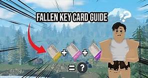 Roblox Fallen Key Card Guide!