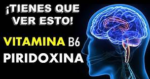 🔴 PIRIDOXINA - VITAMINA B6 | PARA QUÉ SIRVE, ALIMENTOS, EFECTOS SECUNDARIOS Y CONTRAINDICACIONES