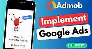How to Integrate ADMOB ad in android app | 💰 EARN money from app | 2024