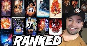 Ranking ALL Star Wars Movies From Best to Worst [My Opinion]