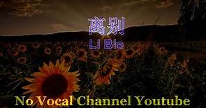 Li Bie ( 离别 ) Male Karaoke Mandarin - No Vocal