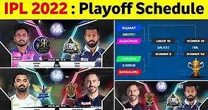 IPL 2022 Playoffs Schedule || IPL Semi Final 2022 Schedule || IPL 2022 Qualified Teams