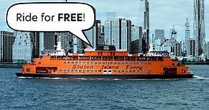 FREE Ferry in New York → How to ride the Staten Island Ferry