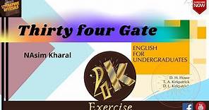 Thirty fourth Gate by Naseem Kharal | Exercise | English for Undergraduate