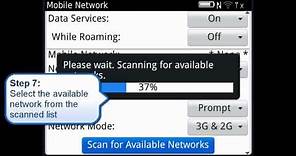 BlackBerry Bold 9790 - Manually search for available network