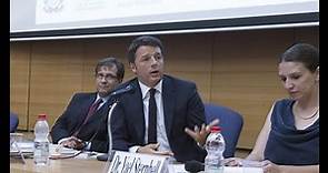 Renzi interviene all'Università di Tel Aviv (21 luglio)