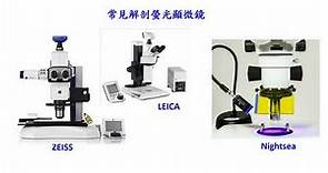 各種螢光顯微鏡的介紹