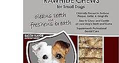 Soft Rawhide Chews | Safe Dental Treats for Small Dogs | Vet VOHC Approved | Daily Bone Cleans Teeth & Gums Fresh Breath Oral Health Support | USA Made | (Small Dogs / 12 Count)