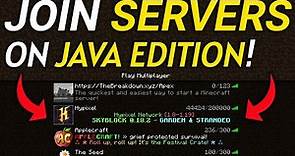 How To Join a Minecraft Server on PC (Java Edition)