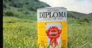 香港中古廣告: diploma得寶即溶全脂奶粉 1988