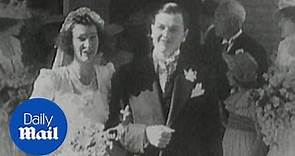 David Rockefeller on his wedding day to Margaret back in 1940 - Daily Mail